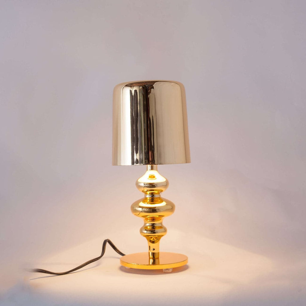 Eva Mini Table Lamp - Gold-France & Son-LM1901TGOLD-Table Lamps-1-France and Son