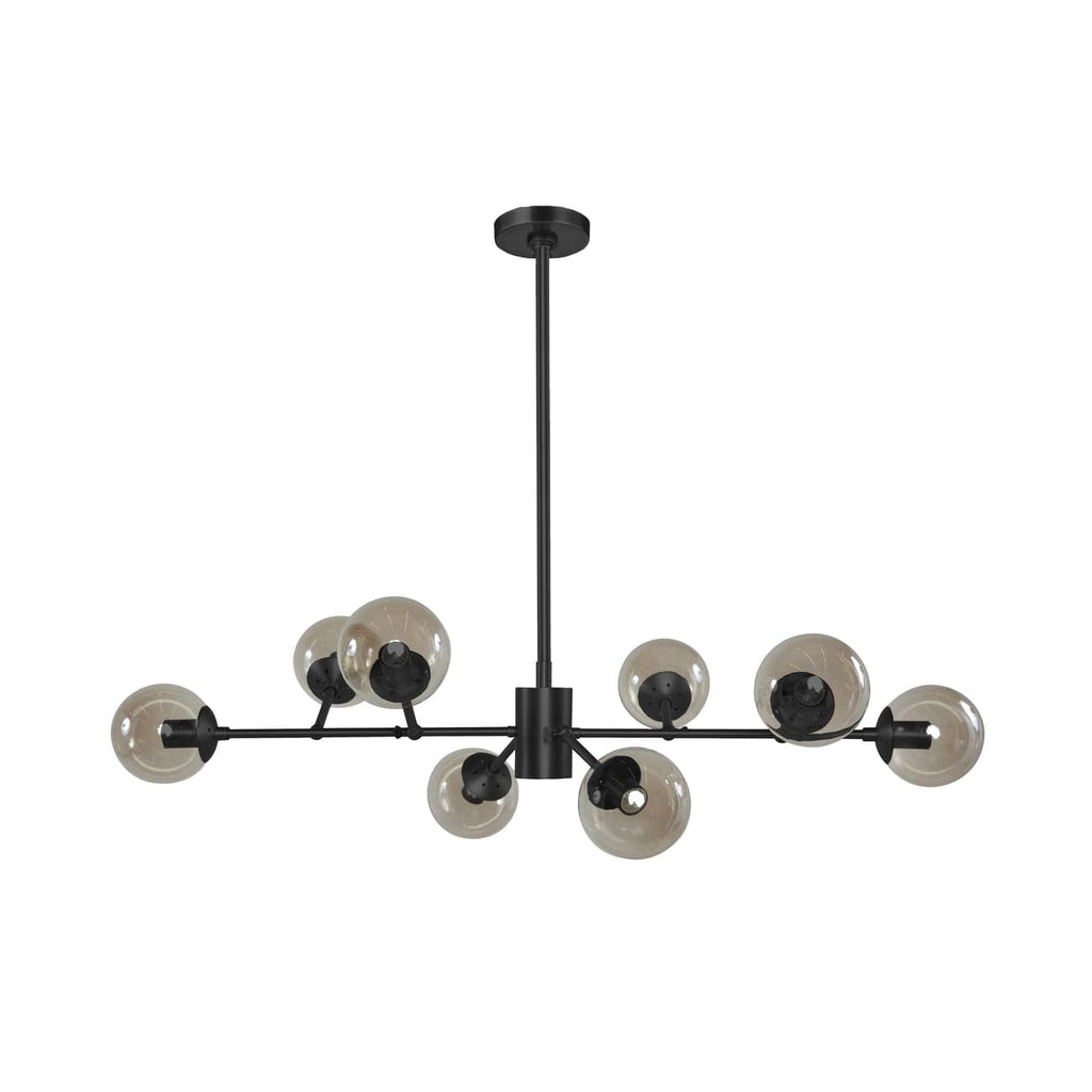 Modern Espalier Branching Globe Chandelier-France & Son-LM3048PBRS-ChandeliersBrass-1-France and Son