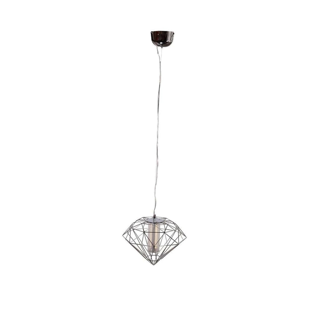 Modern Led Diamond Ceiling Lamp-France & Son-LM3803PCHR-Pendants-1-France and Son