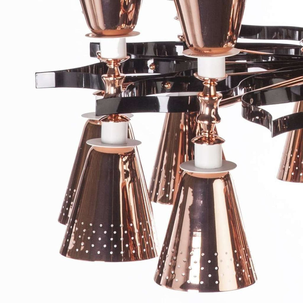 Charles Chandelier - Rose Gold-France & Son-LM43020SPGOLD-Chandeliers-1-France and Son