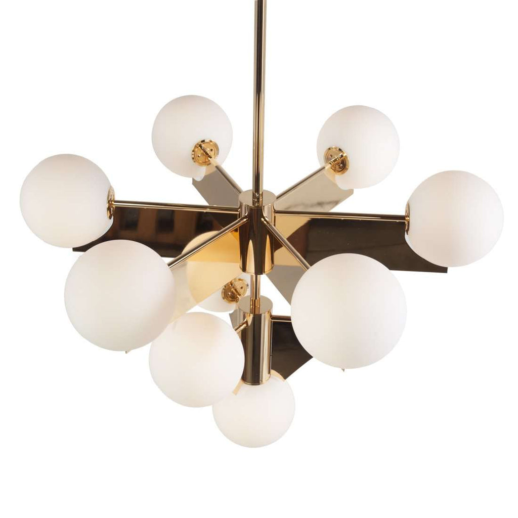 Plane Chandelier-France & Son-LM564P10GLD-Chandeliers-1-France and Son