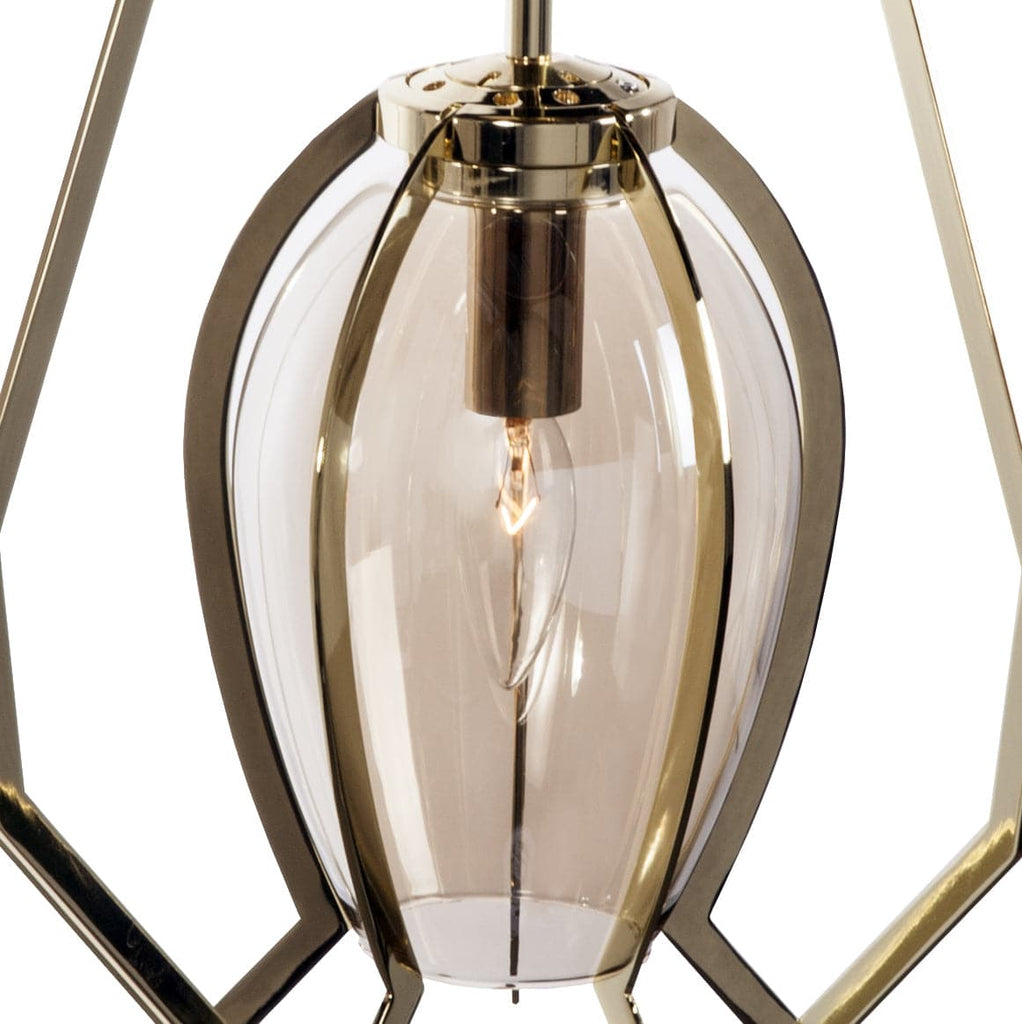 Modern Vieo Ceiling Lamp-France & Son-LM9201PGOLD-Pendants-1-France and Son