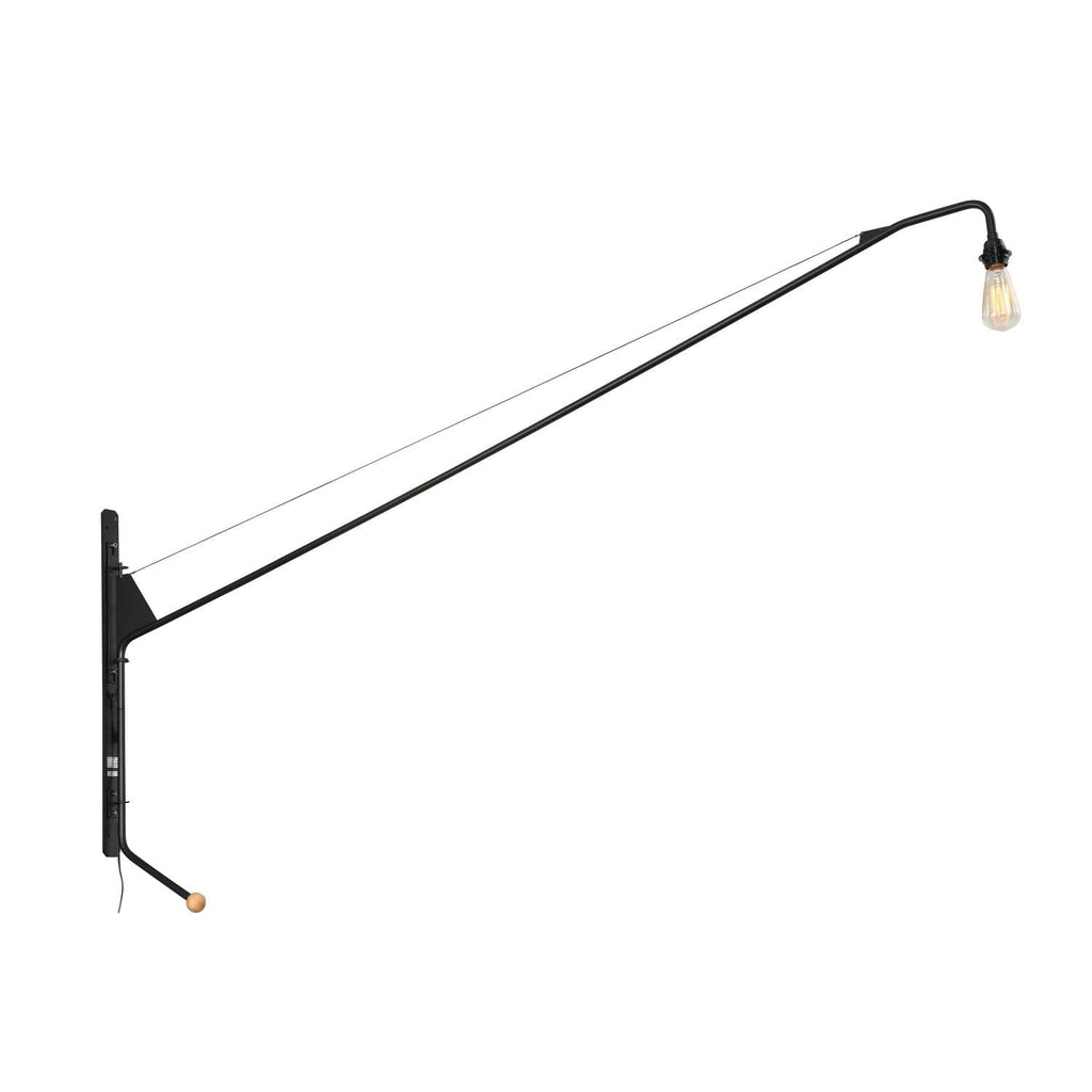 Jean Swing Arm Wall Lamp - New Edition-France & Son-LN0052BLK-Wall Lighting-1-France and Son