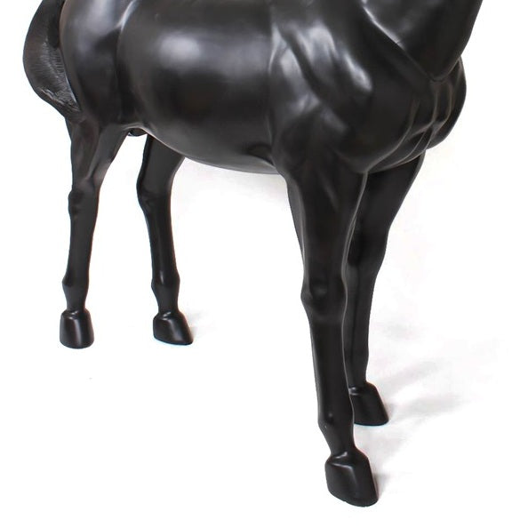Mid-Century Modern Reproduction Life Size Black Horse Lamp Inspired by Moooi
