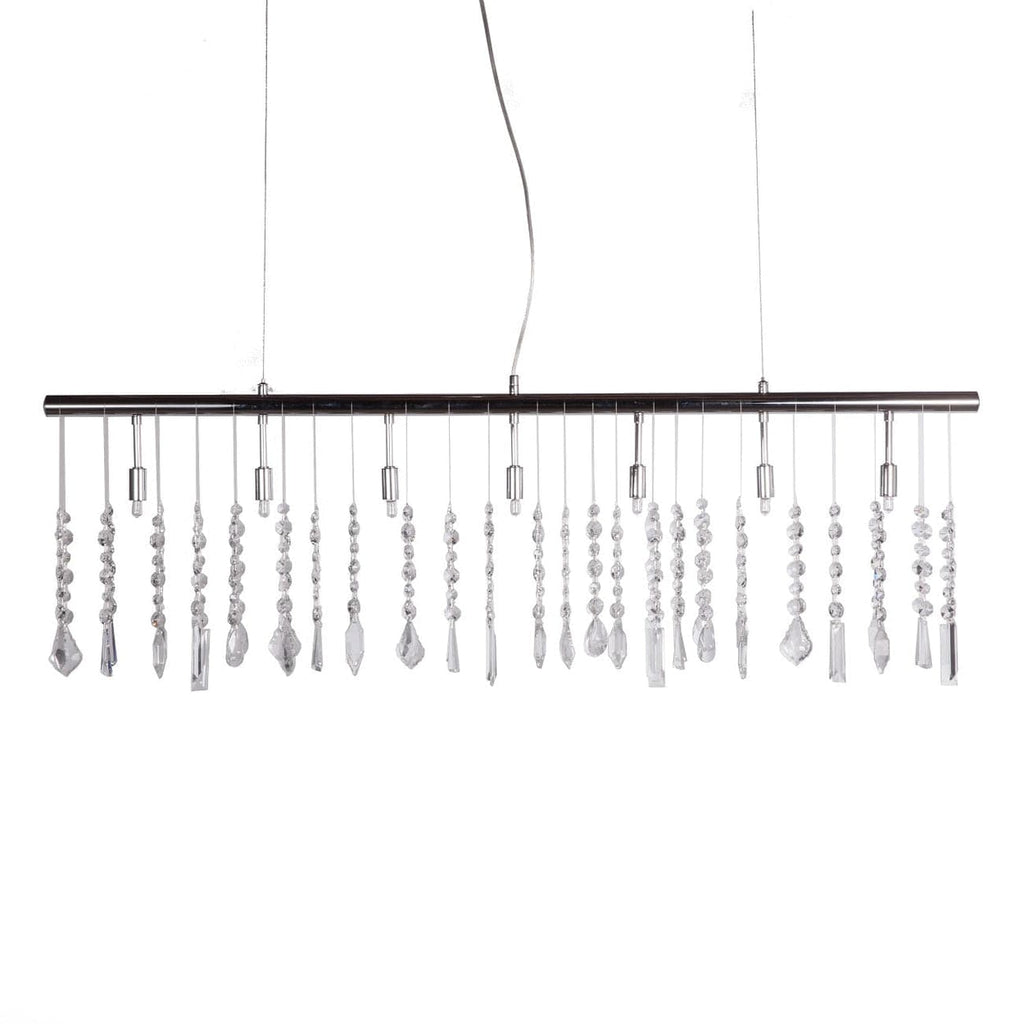 Harald Linear Crystal Chandelier-France & Son-LS3018S1-Chandeliers-1-France and Son