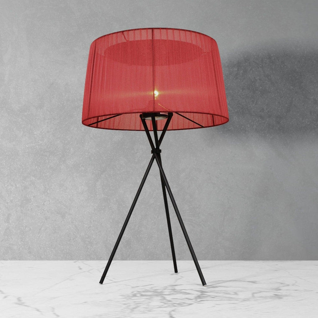Mid-Century Modern Reproduction Tripode G6 Table Lamp - Red Inspired by Santa and Cole