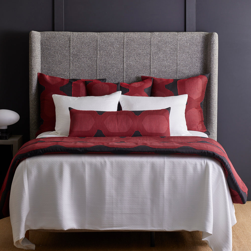 Lantern Duvet-Ann Gish-ANNGISH-DVLNK-BLK-RED-BeddingBlack / Red-King-3-France and Son