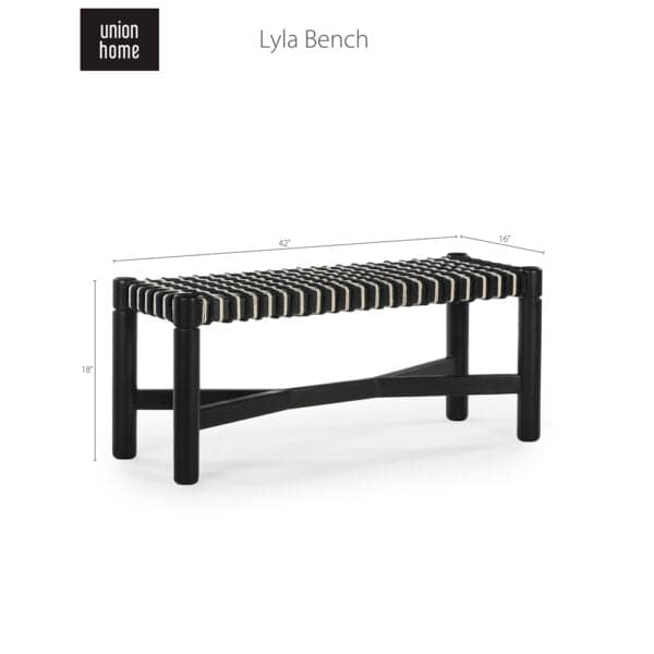 Lyla Bench-Union Home Furniture-UNION-BDM00162-Benches-1-France and Son