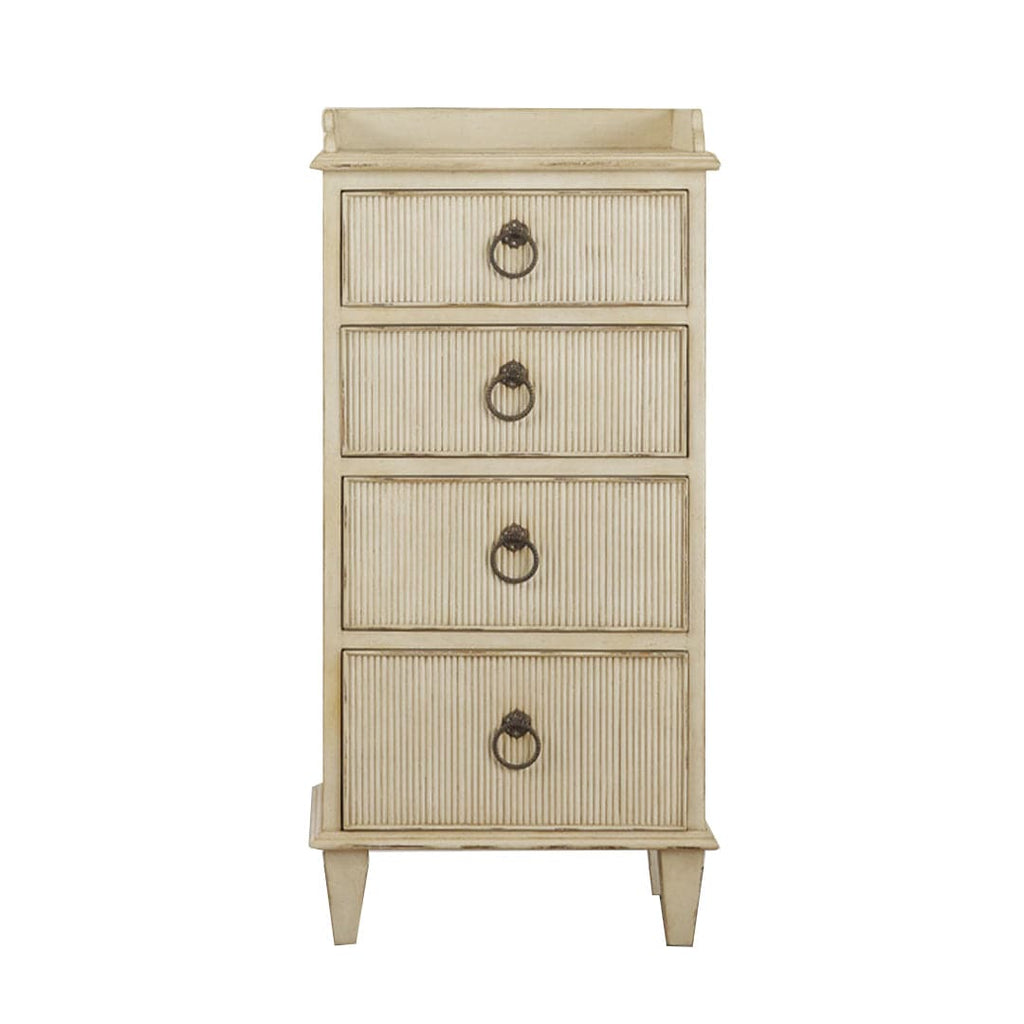 Gustavian Bedside Cabinet-Modern History-MODERN-MH377F01-NightstandsAntique Grey-1-France and Son