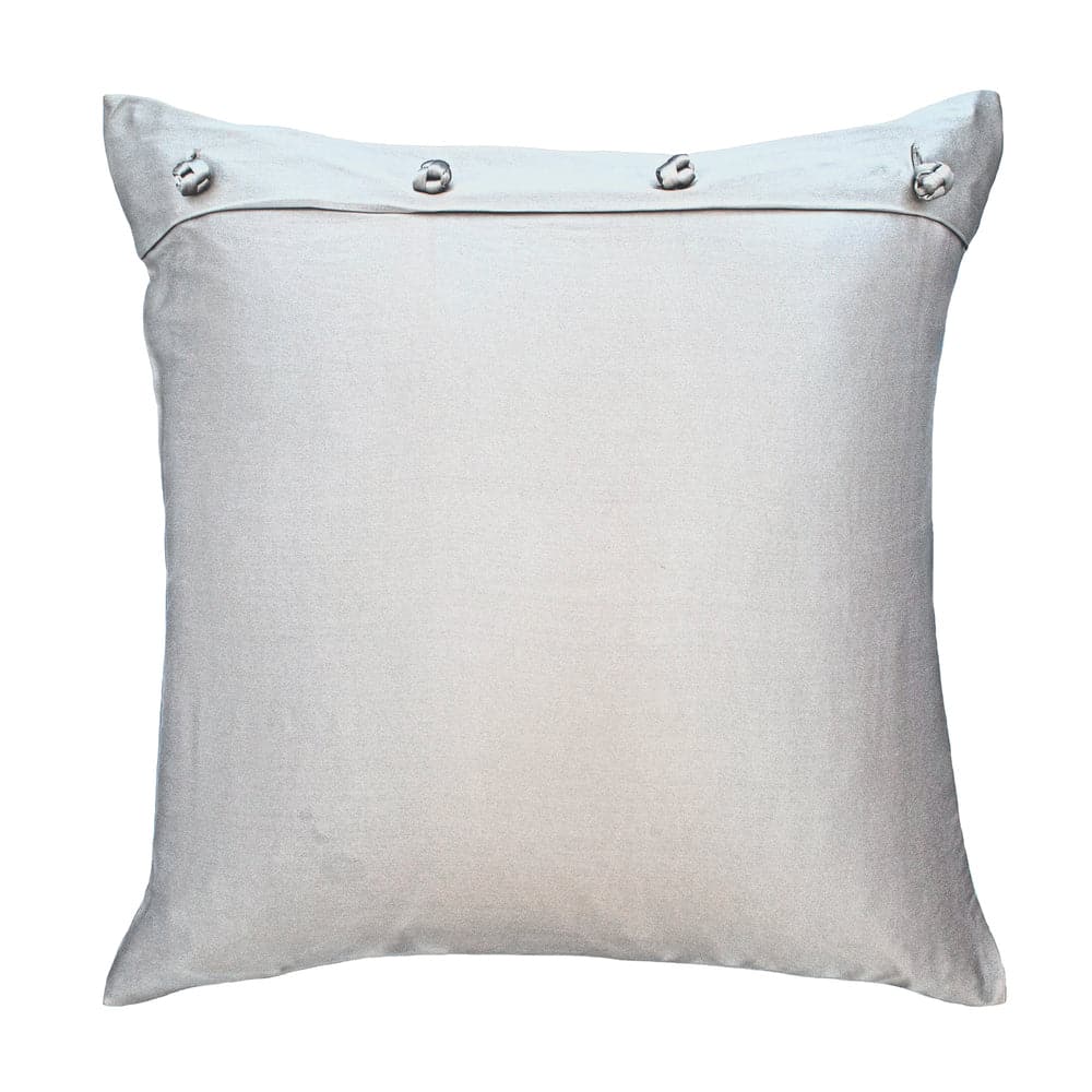 Charmeuse Pillow With French Knots-Ann Gish-ANNGISH-PWCH2020-CHA-PillowsCharcoal-1-France and Son