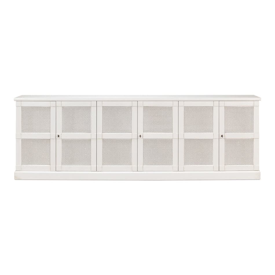 Luciana 6 Cane 112"-SARREID-SARREID-R045-79C-Bookcases & Cabinets-1-France and Son