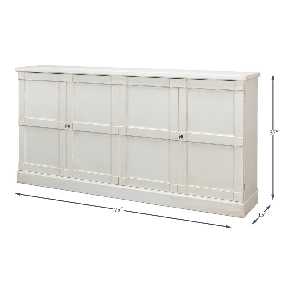 Lionisio Buffet 75"-SARREID-SARREID-R077-04W-1-Bookcases & CabinetsWashed Gray Finish-1-France and Son