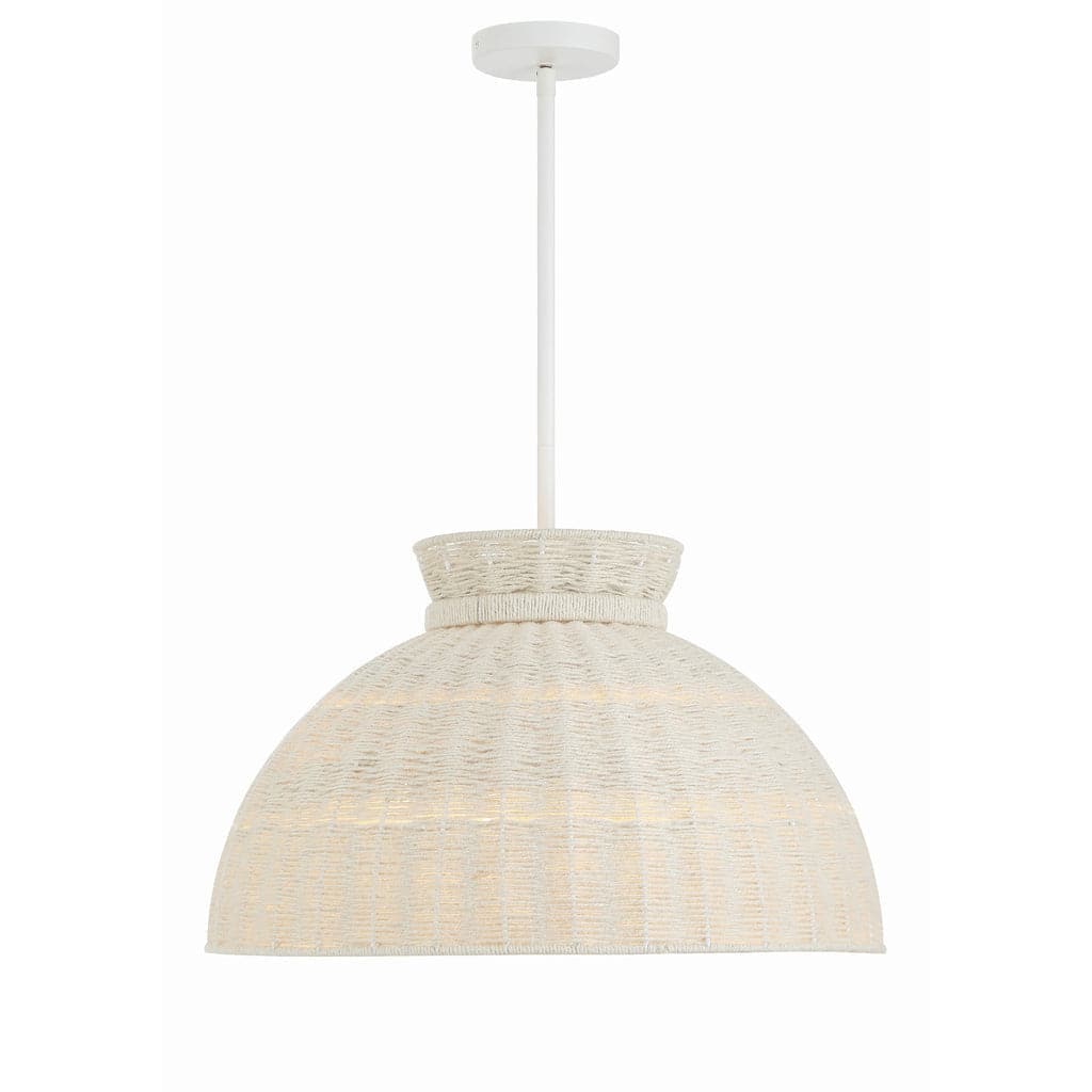 Reese 4 Light Matte White Pendant-Crystorama Lighting Company-CRYSTO-RES-10524-MT-Pendants-1-France and Son