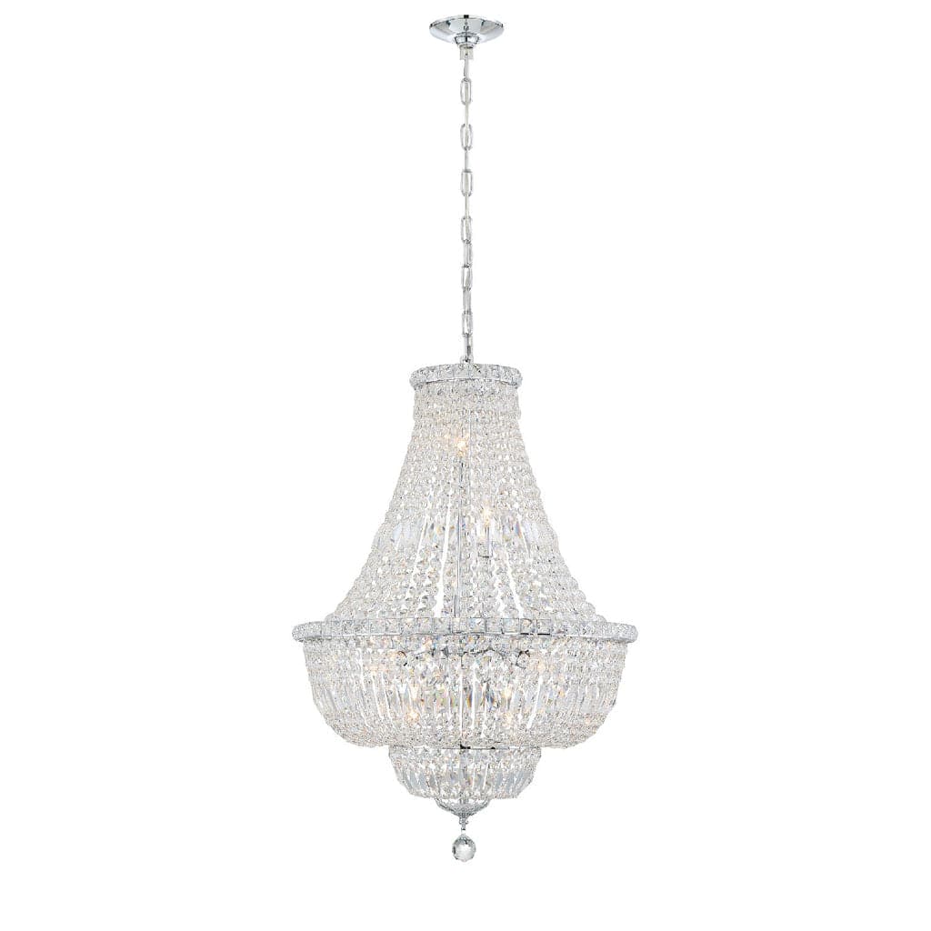Roslyn 9 Light Chandelier-Crystorama Lighting Company-CRYSTO-ROS-A1009-CH-CL-MWP-Chandeliers-1-France and Son