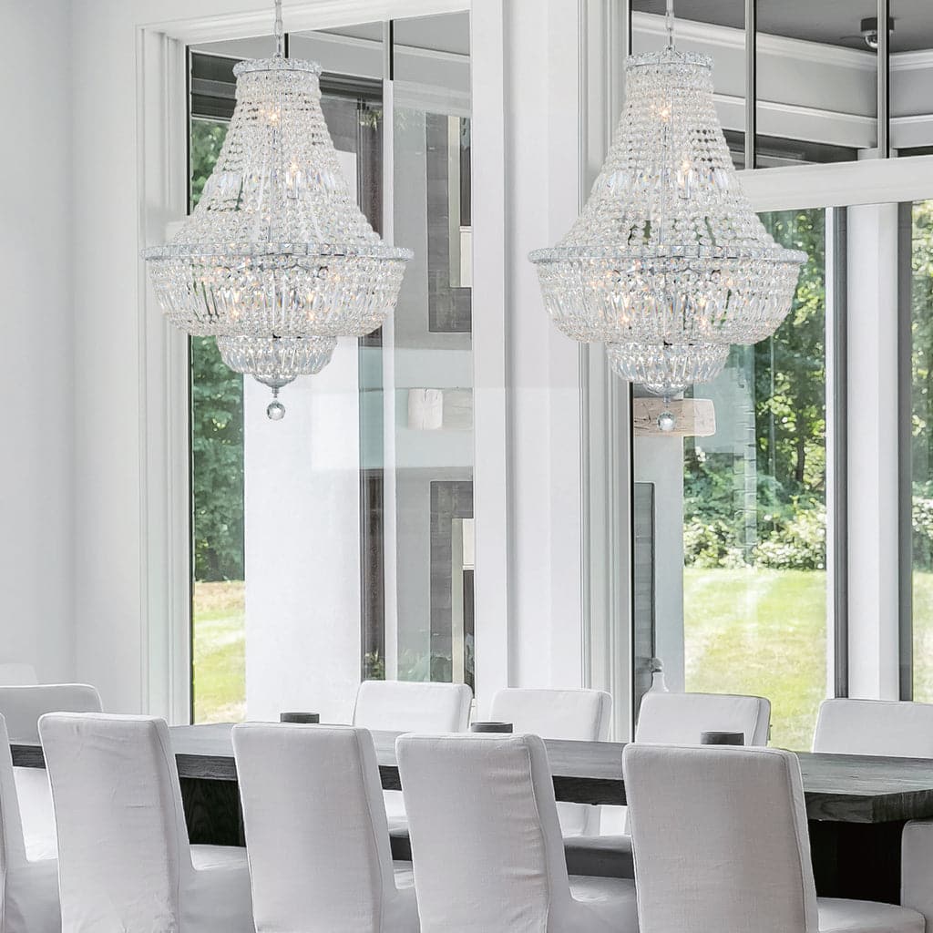 Roslyn 9 Light Chandelier-Crystorama Lighting Company-CRYSTO-ROS-A1009-CH-CL-MWP-Chandeliers-1-France and Son