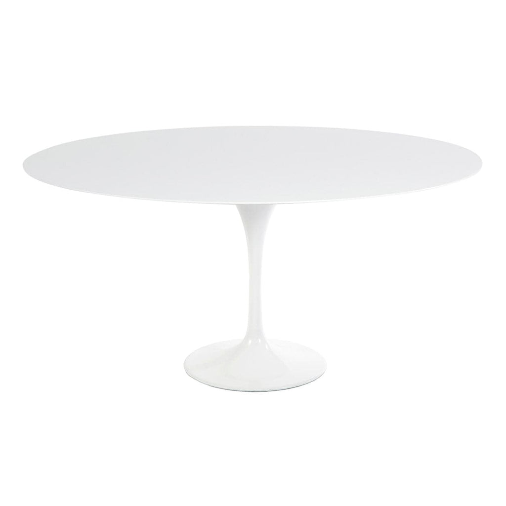 Quartz Pedestal Tulip Dining Table - Round-France & Son-RTQR47WHT-Dining Tables47" Diameter-1-France and Son