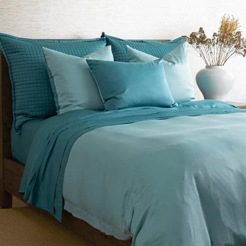 Ready-to-Bed 2.0 Quilted Pillow-Ann Gish-ANNGISH-PWTQ3630-AQU-BeddingAqua-1-France and Son