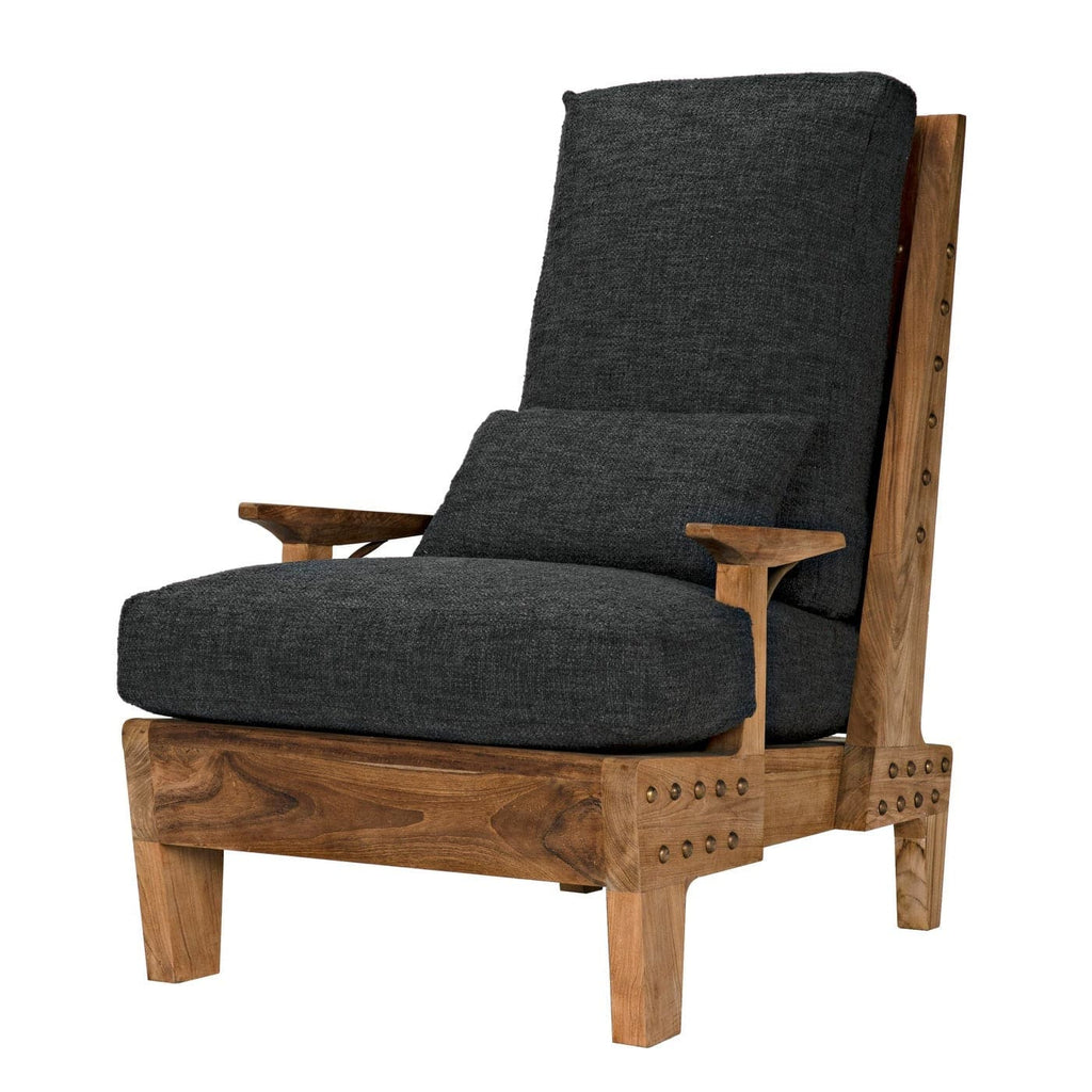 Baruzzi Chair, Teak-Noir-NOIR-SOF327-GREY-Lounge Chairs-2-France and Son