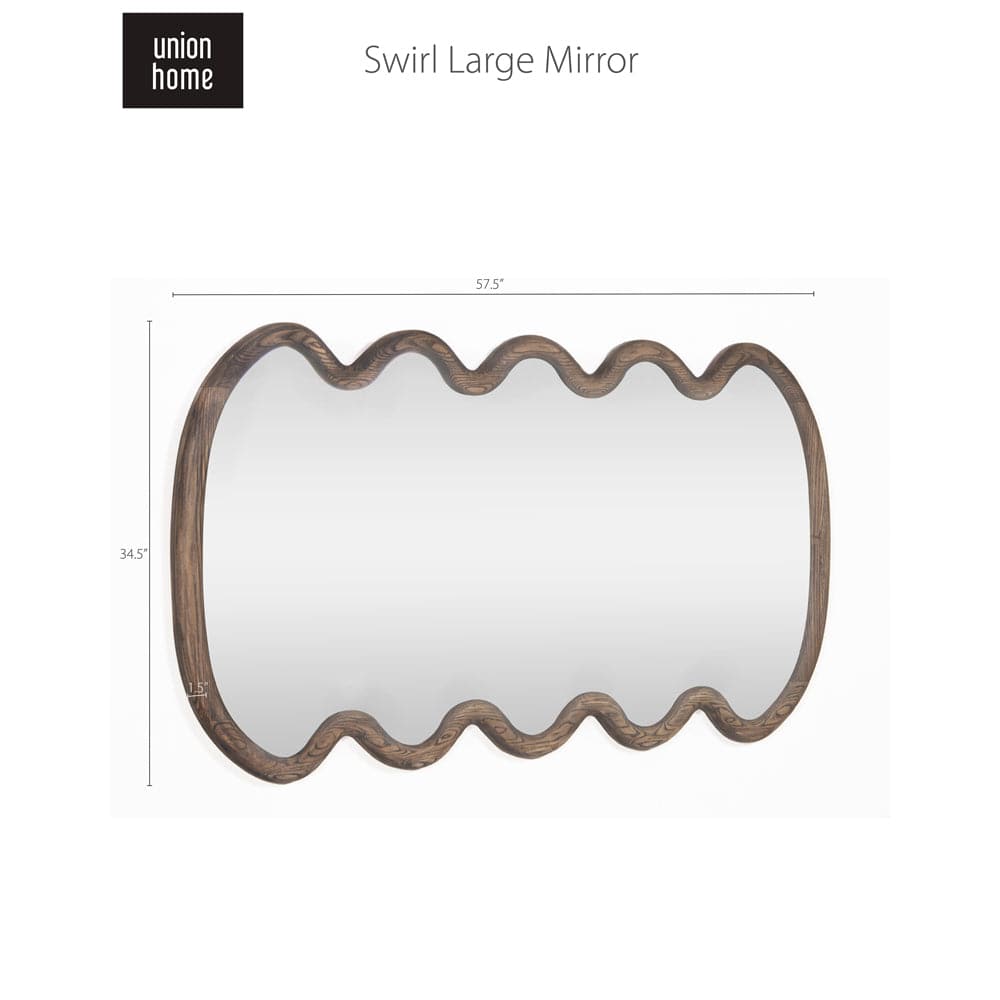 Swirl Large Mirror-Union Home Furniture-STOCKR-UNION-BDM00168-Mirrors-1-France and Son