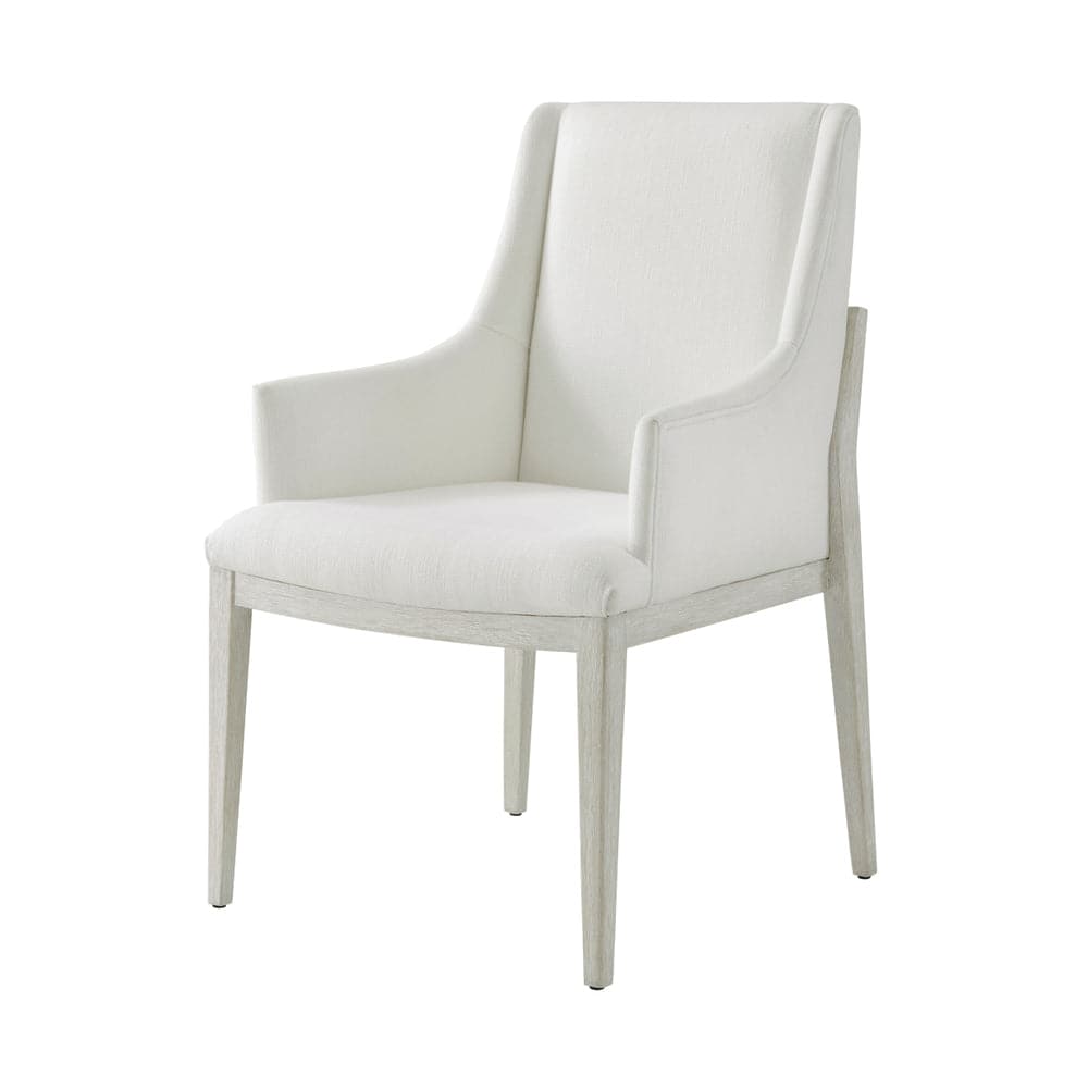 Breeze Upholstered Arm Chair-Theodore Alexander-THEO-TA41014.1CFY-Dining Chairs-1-France and Son