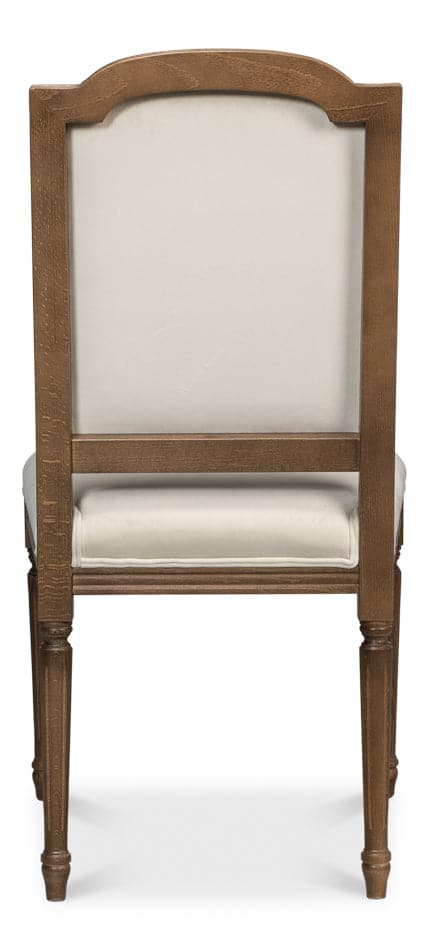 Louis XVI Squared Side Chair - Driftwood-SARREID-SARREID-U015-07F49-Dining Chairs-1-France and Son