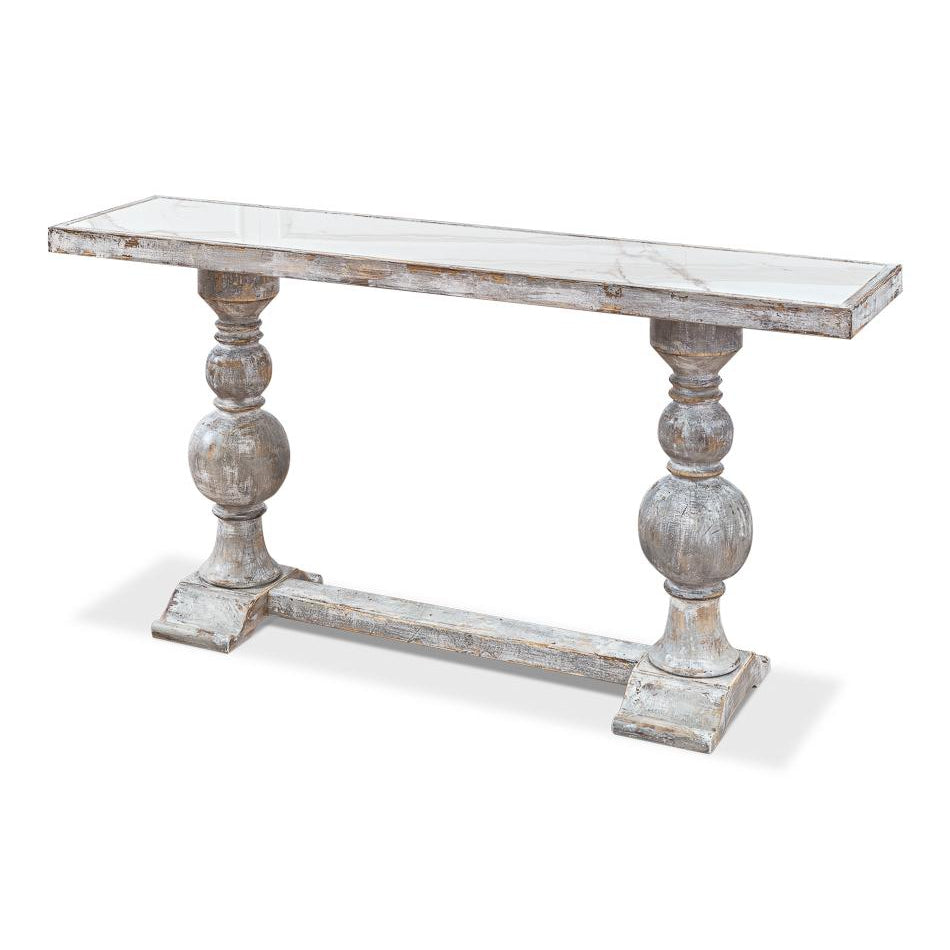 Duel Pedestal Console-SARREID-SARREID-U206-AS-Console Tables-1-France and Son