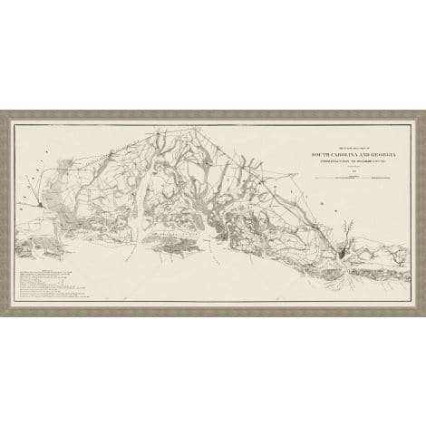 Low Country Map-Wendover-WEND-WVT1830-Wall Art-1-France and Son
