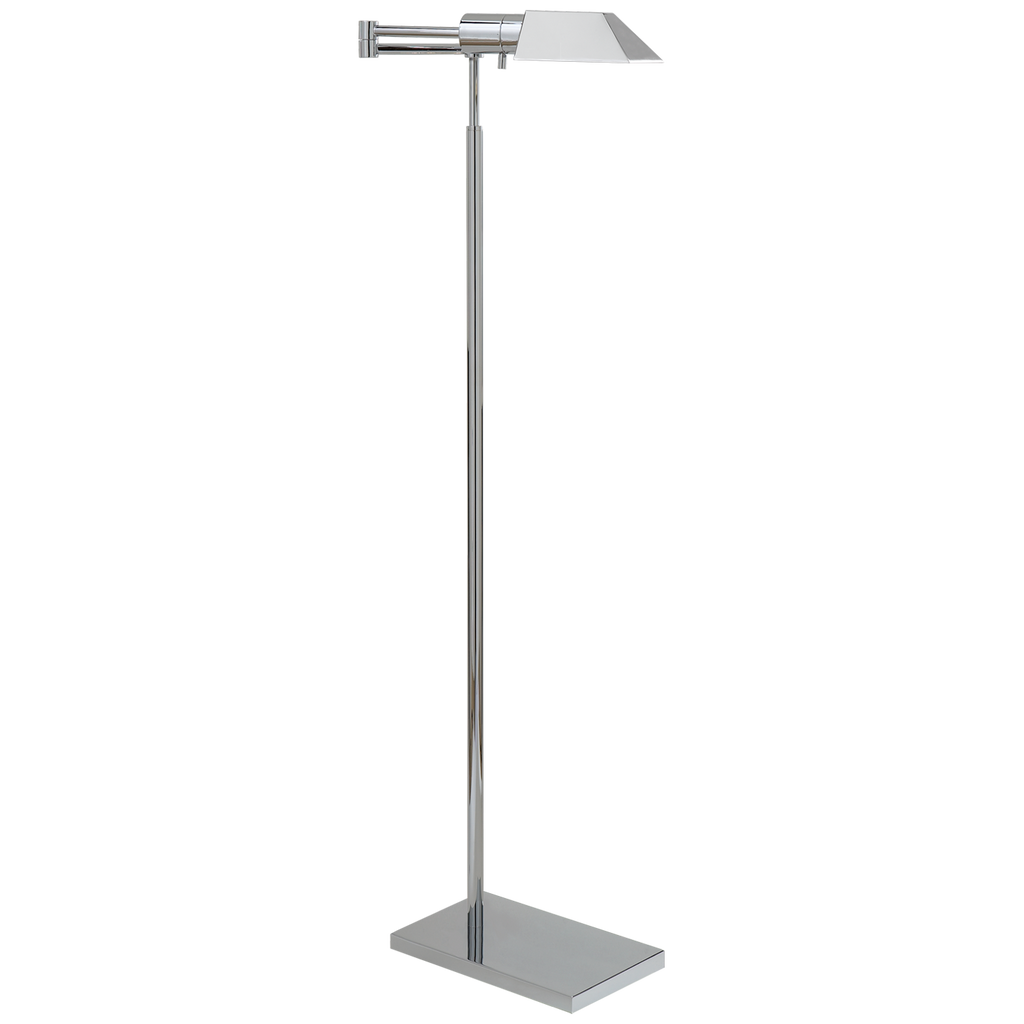 Silla Swing Arm Floor Lamp-Visual Comfort-VISUAL-81134 PN-Floor LampsPolished Nickel-1-France and Son