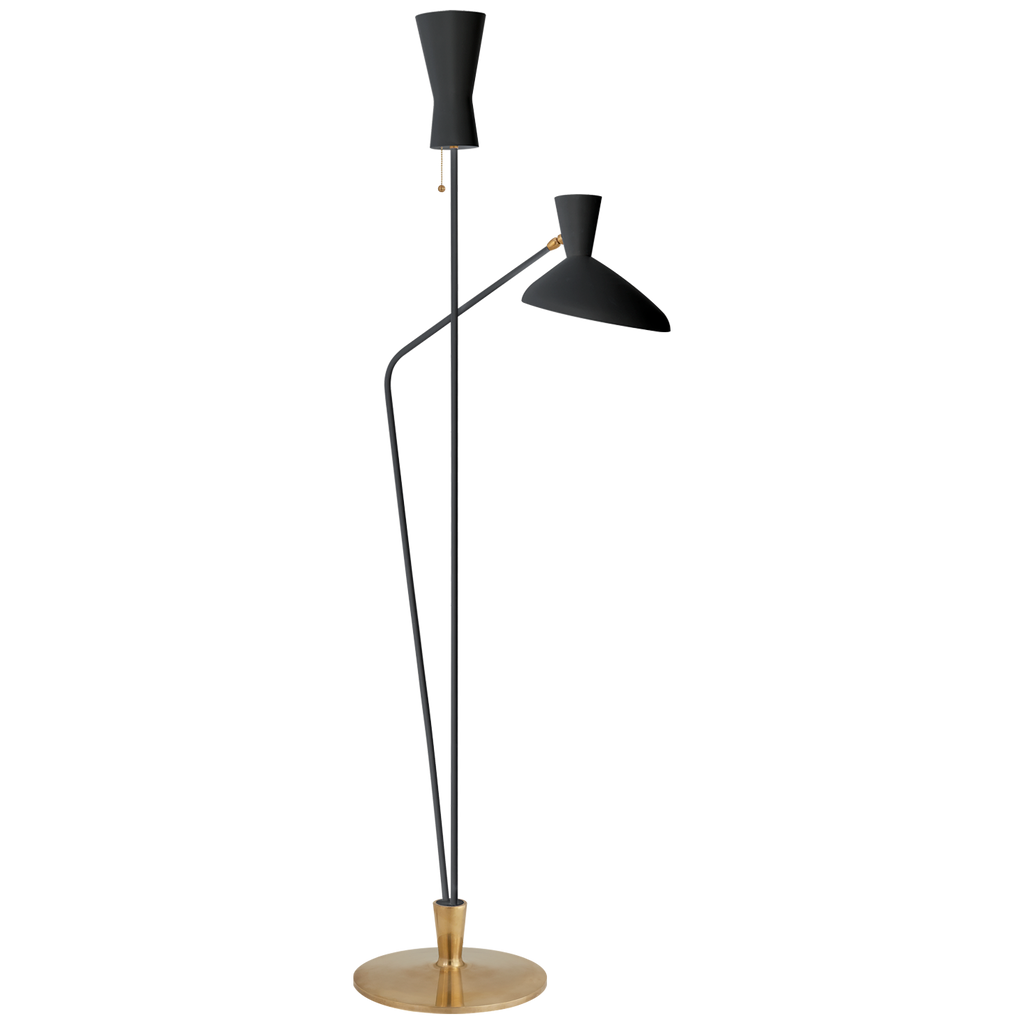 Aulia Large Dual Function Floor Lamp-Visual Comfort-VISUAL-ARN 1712WHT-Floor LampsWhite-1-France and Son