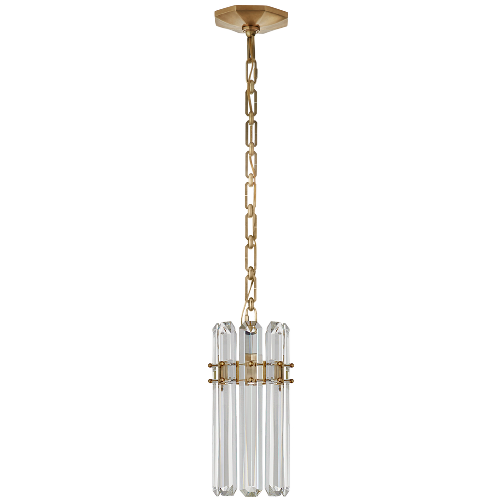 Byron Small Pendant-Visual Comfort-VISUAL-ARN 5123HAB-CG-PendantsHand-Rubbed Antique Brass-1-France and Son