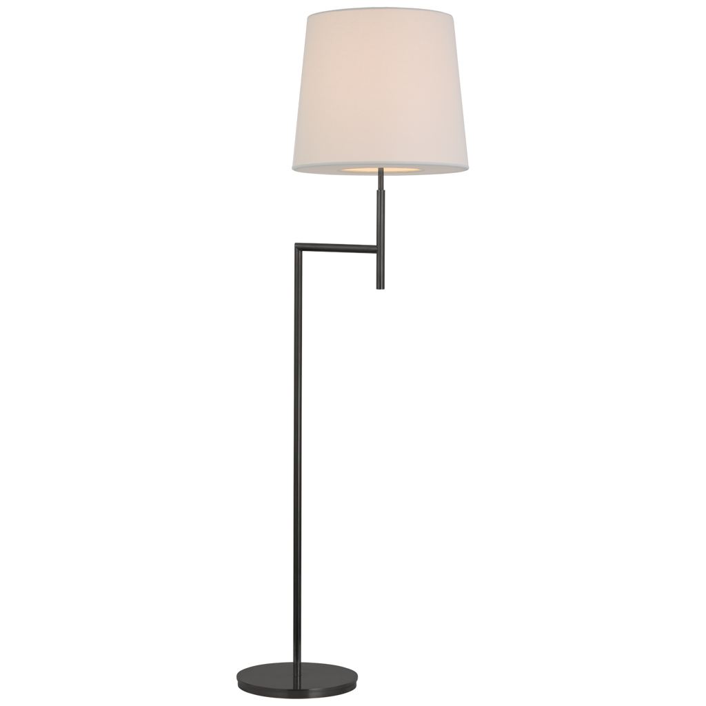 Cirion Bridge Arm Floor Lamp-Visual Comfort-VISUAL-BBL 1170PN-L-Floor LampsPolished Nickel-1-France and Son
