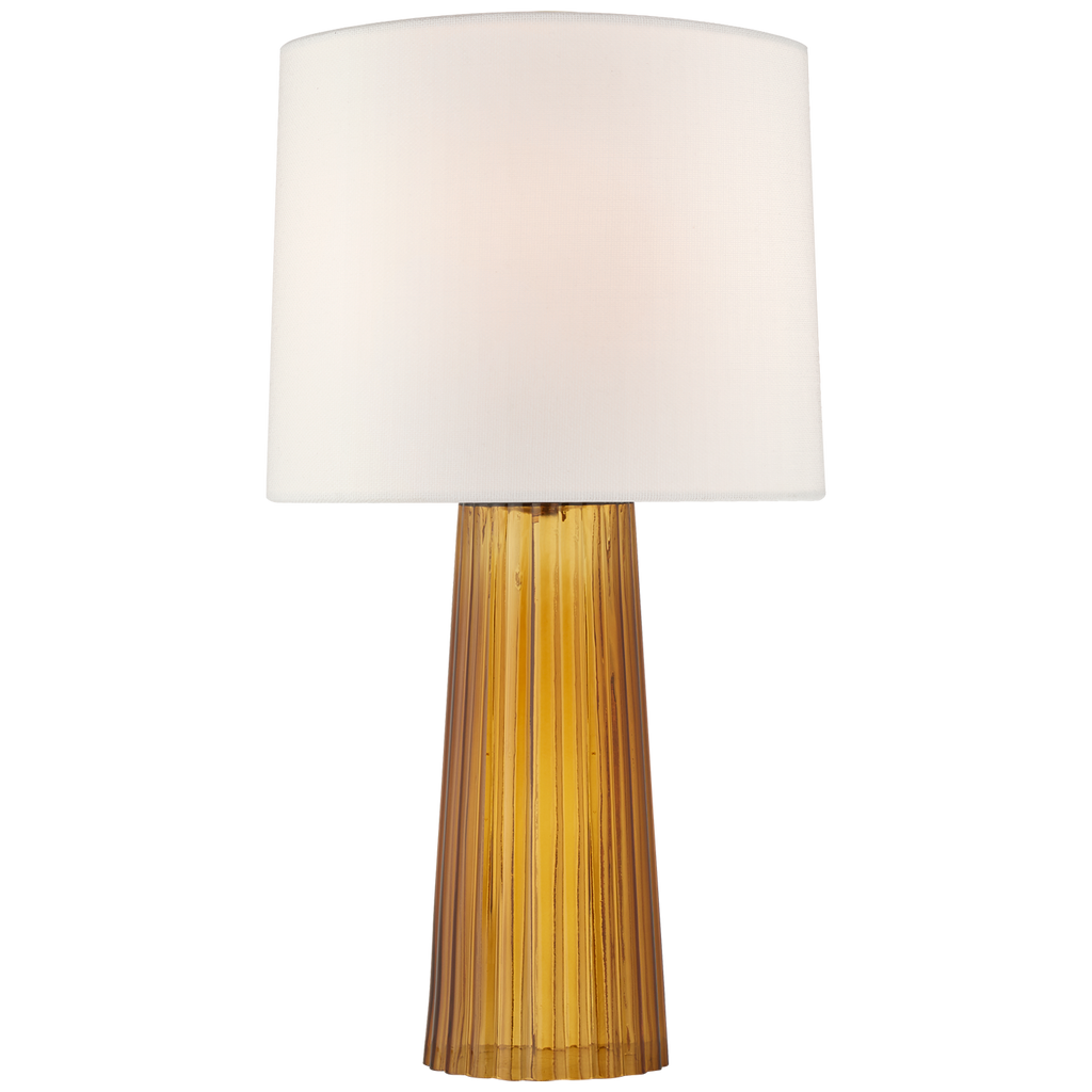 Dayanna Medium Table Lamp-Visual Comfort-VISUAL-BBL 3120AMB-L-Table LampsAmber-1-France and Son