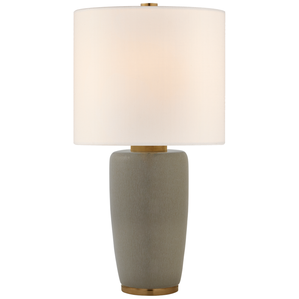 Cally Large Table Lamp-Visual Comfort-VISUAL-BBL 3601DKM-L-Table LampsDark Moss-Black-1-France and Son