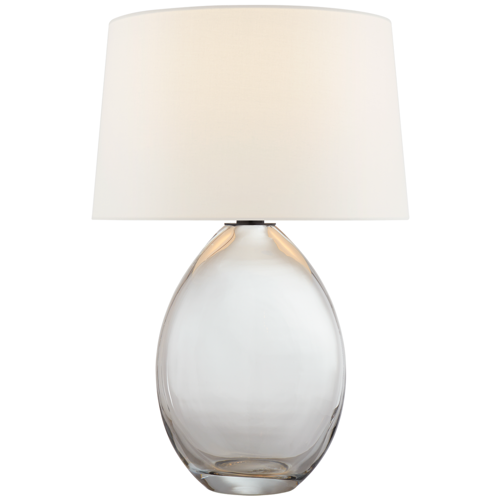 Madrona Medium Wide Table Lamp-Visual Comfort-VISUAL-CHA 3421CG-L-Table LampsClear Glass-1-France and Son