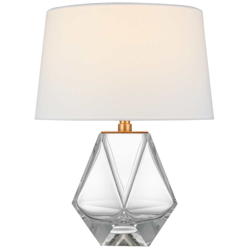 Gissele Small Table Lamp-Visual Comfort-VISUAL-CHA 8437WG-L-Table LampsClear Glass-1-France and Son