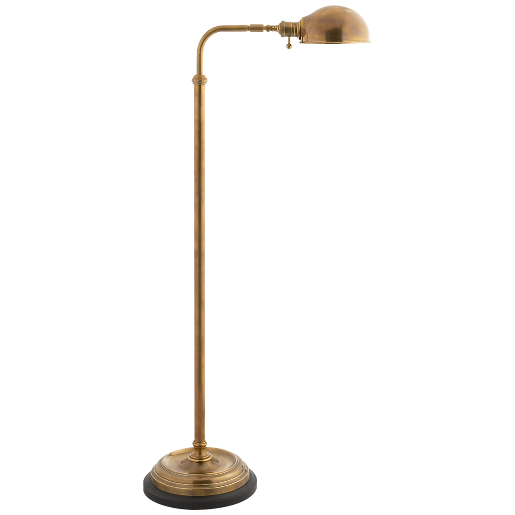 Alobi Floor Lamp-Visual Comfort-VISUAL-CHA 9161PN-Floor LampsPolished Nickel-1-France and Son