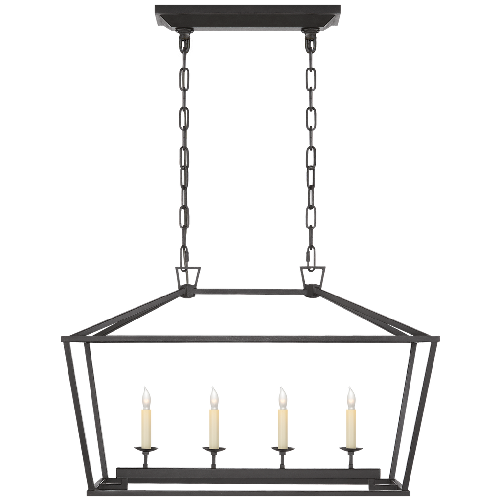 Daylin Linear Lantern-Visual Comfort-VISUAL-CHC 2168AI-PendantsSmall-Aged Iron-1-France and Son