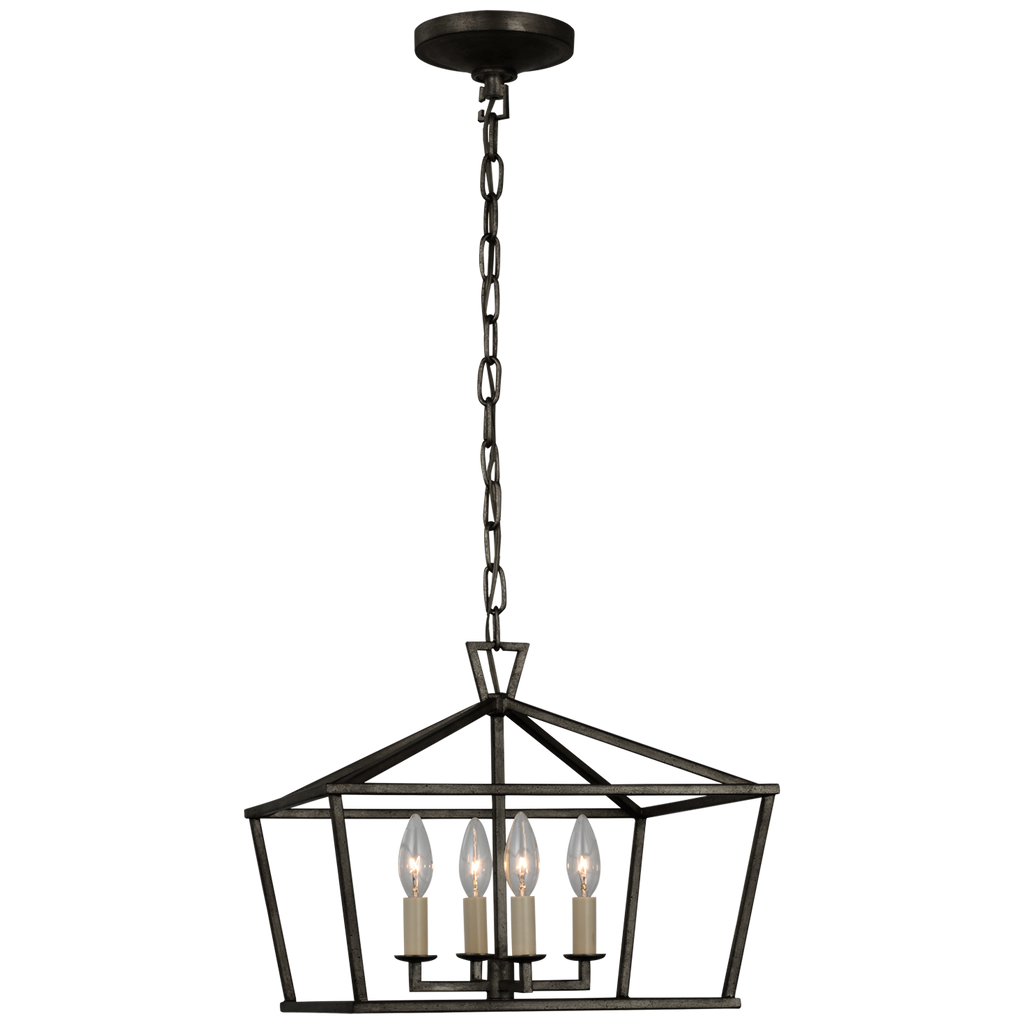 Daylin Small Wide Semi-Flush Mount-Visual Comfort-VISUAL-CHC 4190AI-Flush MountsAged Iron-1-France and Son