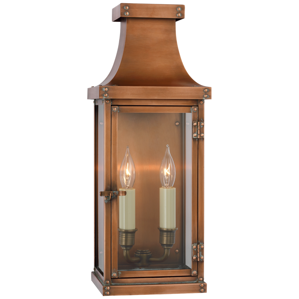 Betty Medium 3/4 Lantern in Natural Copper-Visual Comfort-VISUAL-CHO 2152NC-Wall Lighting-1-France and Son
