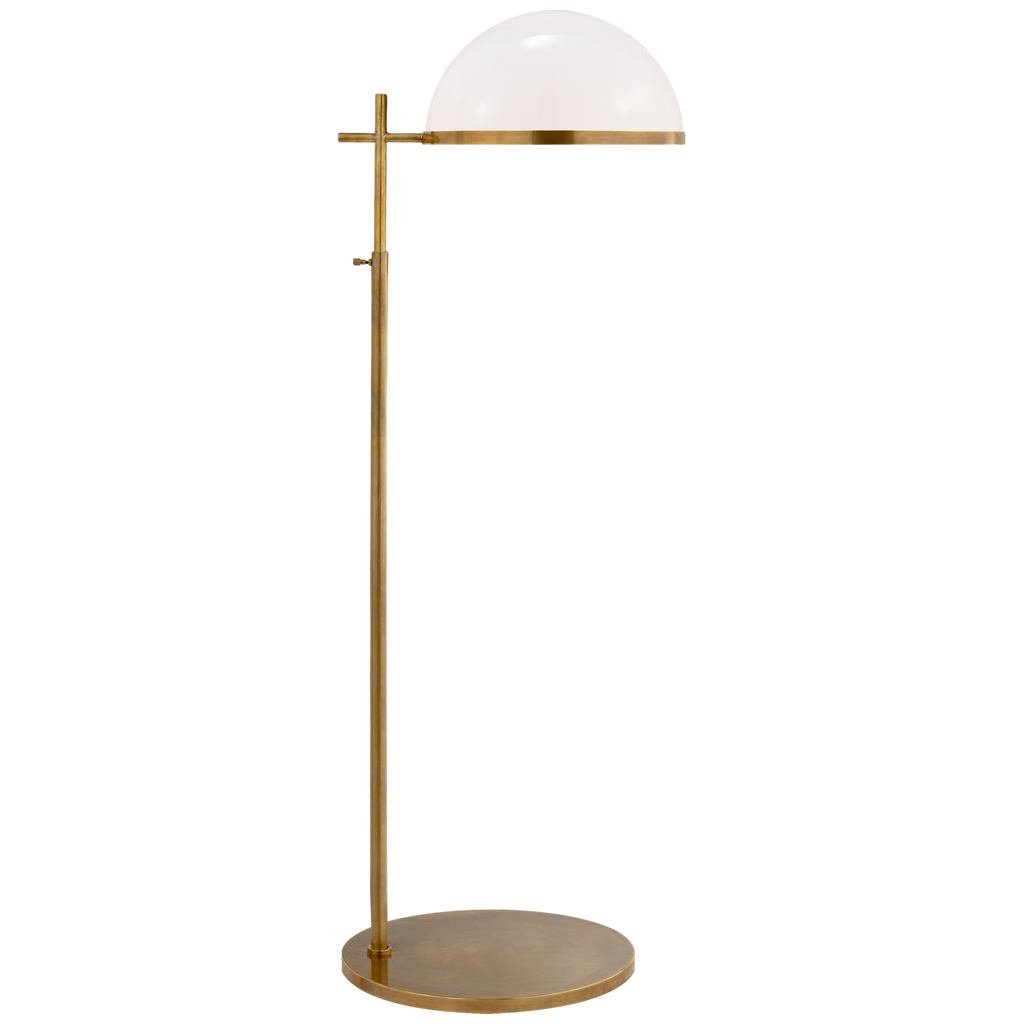 Dione Medium Pharmacy Floor Lamp-Visual Comfort-VISUAL-KW 1240PN-WG-Floor LampsPolished Nickel-1-France and Son