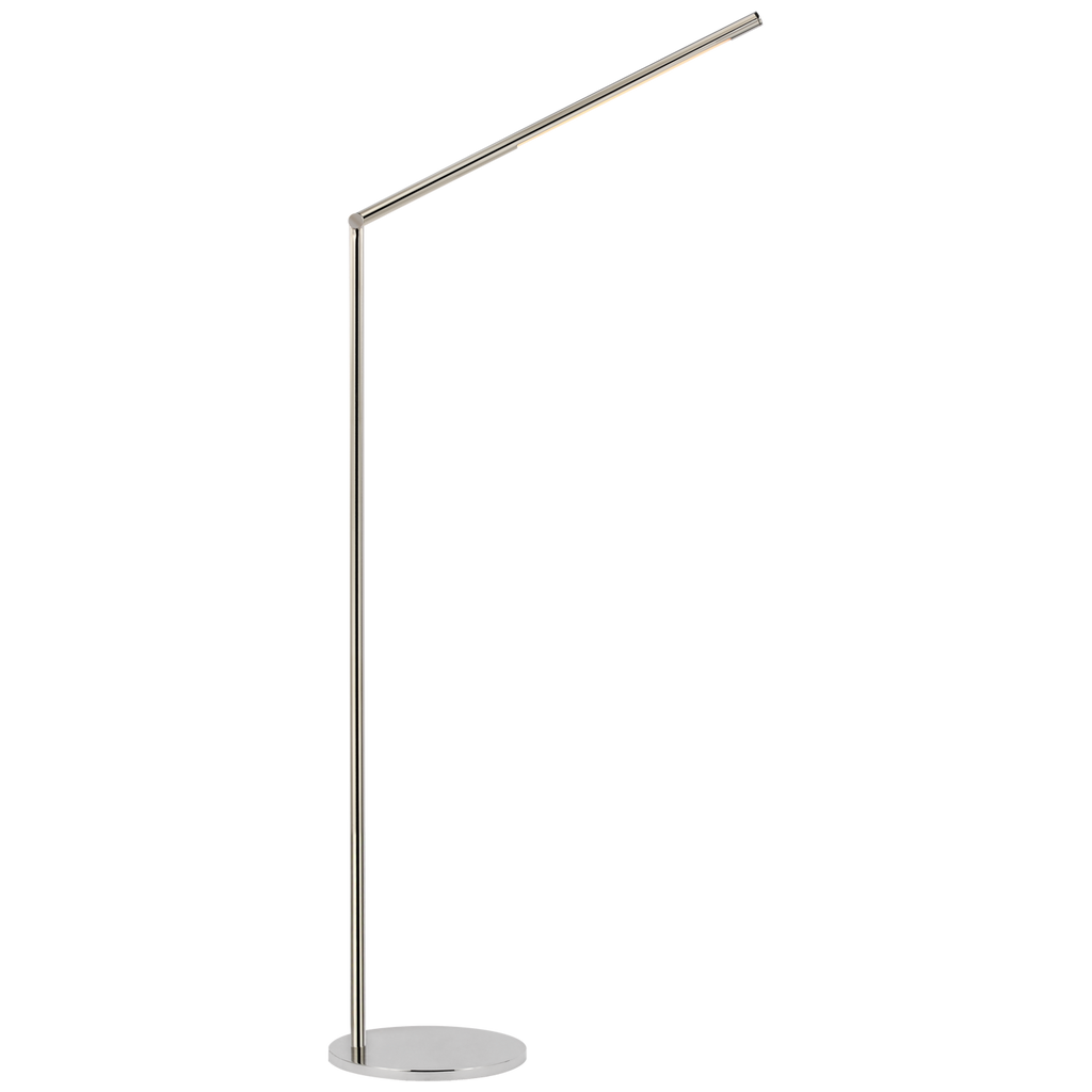 Corna Large Articulating Floor Lamp-Visual Comfort-VISUAL-KW 1415PN-Floor LampsPolished Nickel-1-France and Son