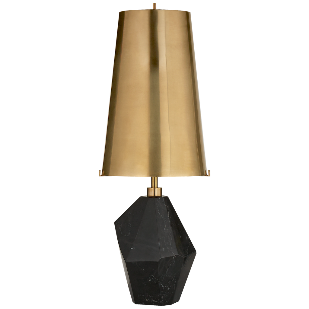 Harrison Accent Table Lamp-Visual Comfort-VISUAL-KW 3012CG-L-Table LampsCrystal-Linen-1-France and Son