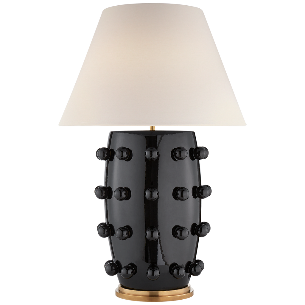 Lorry Table Lamp-Visual Comfort-VISUAL-KW 3031BLK-L-Table LampsMedium-Black Porcelain-1-France and Son