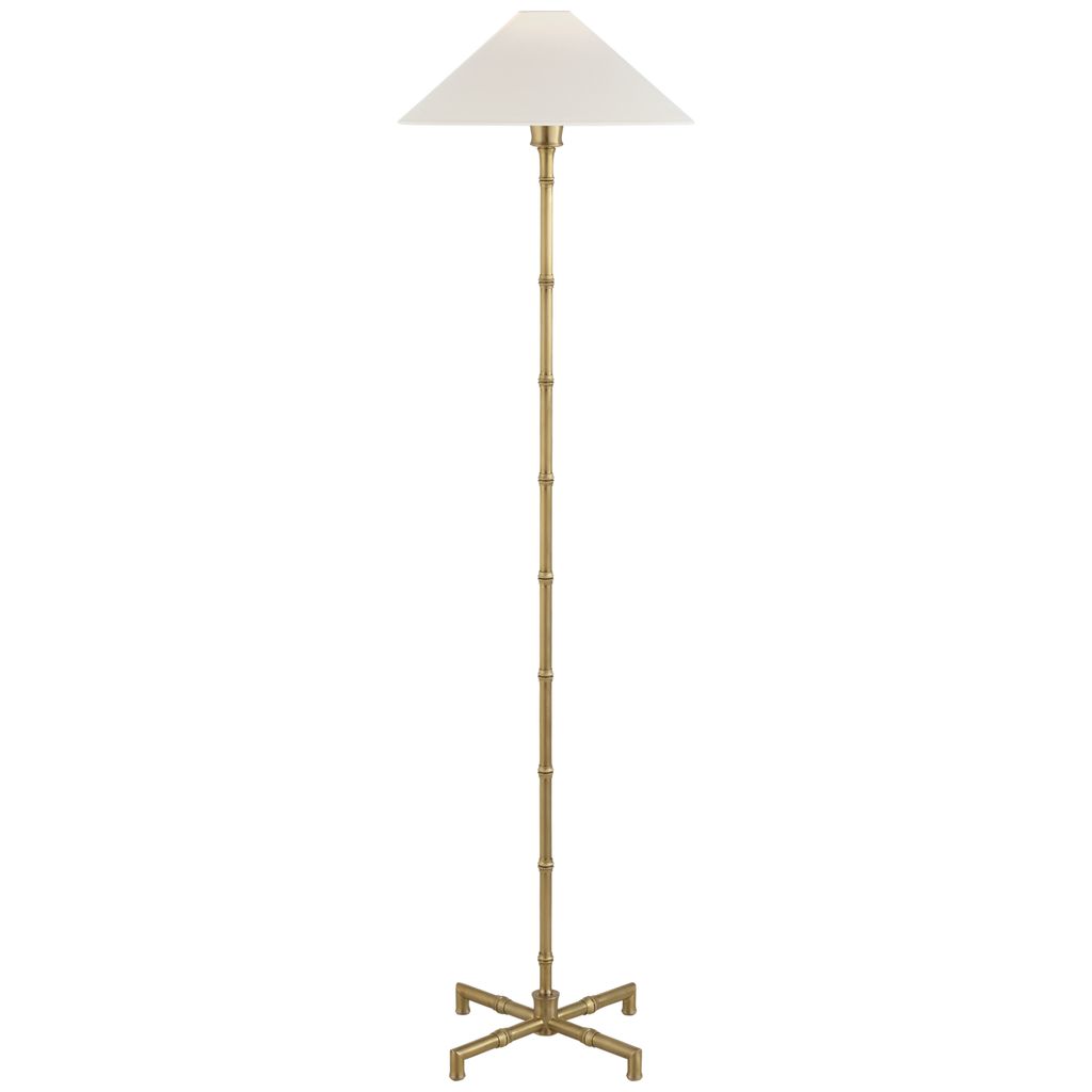 George Floor Lamp-Visual Comfort-VISUAL-S 1177PN-L-Floor LampsPolished Nickel-1-France and Son