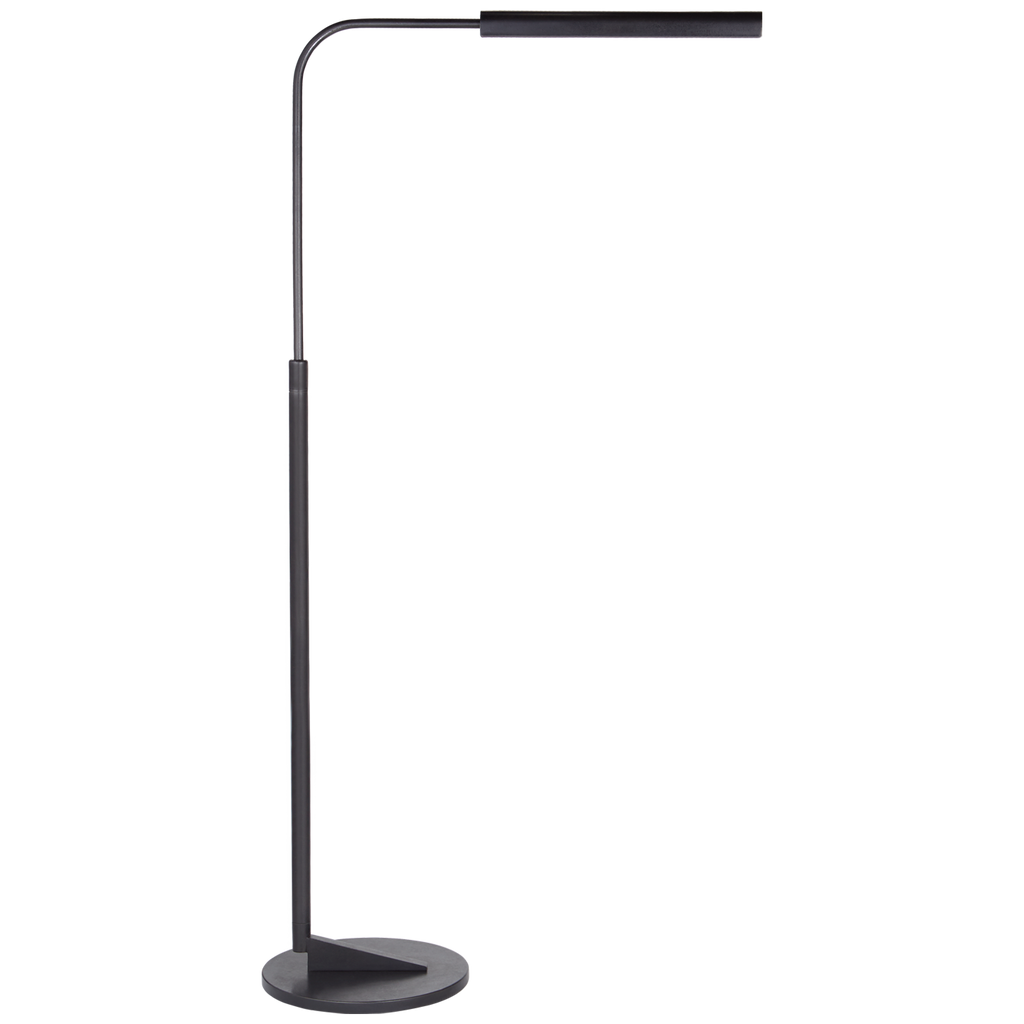 Aul Adjustable Floor Lamp-Visual Comfort-VISUAL-S 1350PN-Floor LampsPolished Nickel-1-France and Son