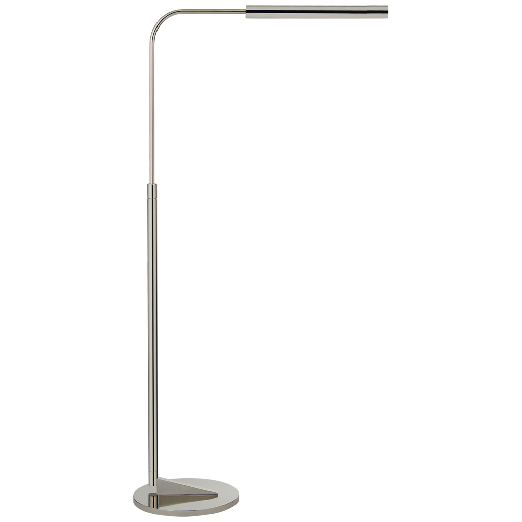 Aul Adjustable Floor Lamp-Visual Comfort-VISUAL-S 1350PN-Floor LampsPolished Nickel-1-France and Son