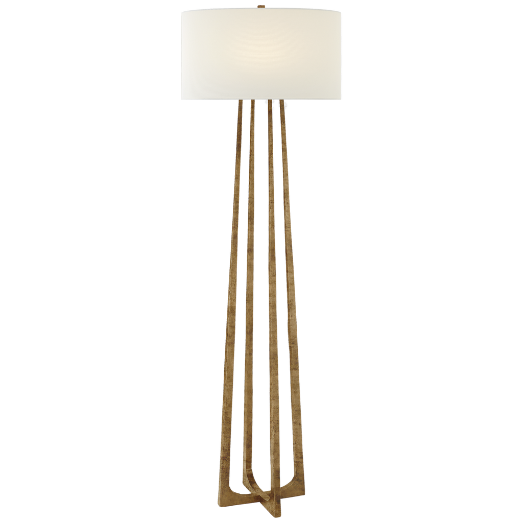 Scarlett Large Hand-Forged Floor Lamp-Visual Comfort-VISUAL-S 1513GI-L-Floor LampsGilded Iron-1-France and Son