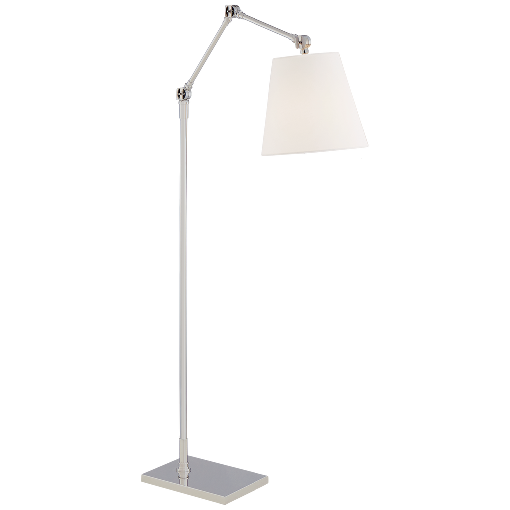 Giraffe Articulating Floor Lamp-Visual Comfort-VISUAL-SK 1115PN-L-Floor LampsPolished Nickel-1-France and Son