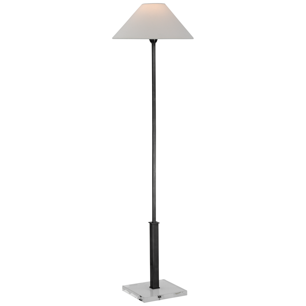 Ashley Floor Lamp-Visual Comfort-VISUAL-SP 1510PN/CG-L-Floor LampsPolished Nickel and Crystal-1-France and Son