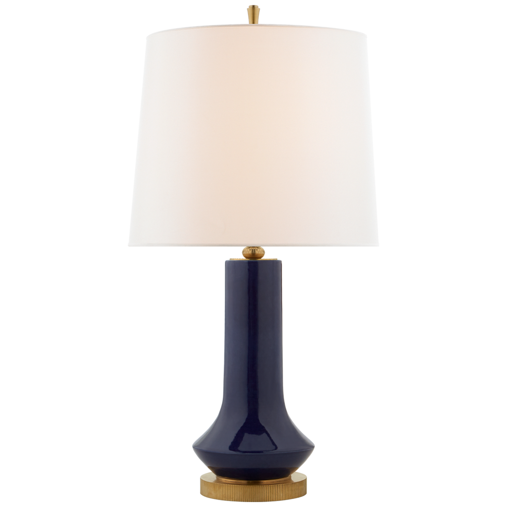 Larry Large Table Lamp-Visual Comfort-VISUAL-TOB 3657DM-L-Table LampsDenim Porcelain-1-France and Son